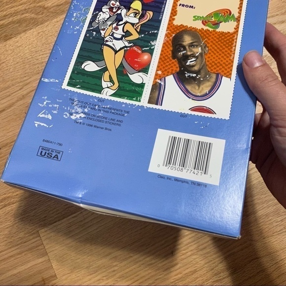 Vintage Space Jam Valentines NEW Michael Jordan Bugs Bunny 90s - Picture 6 of 6